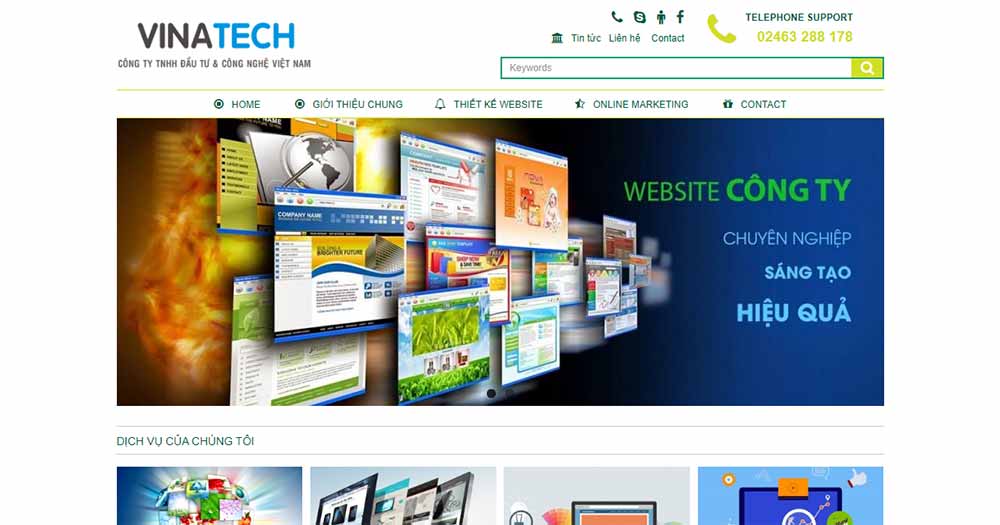 Công ty thiết kế website VinaTech