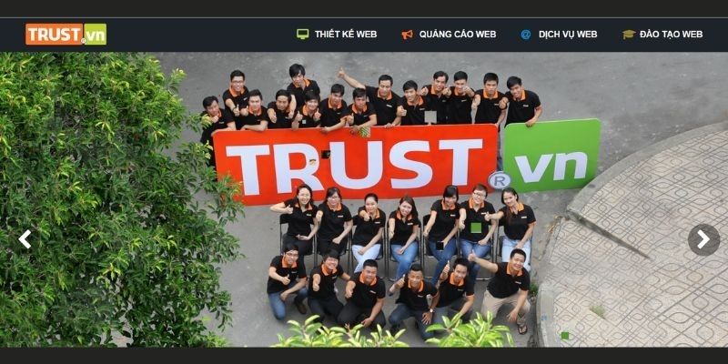 Trust.vn - Đơn vị thiết kế web dày dặn kinh nghiệm