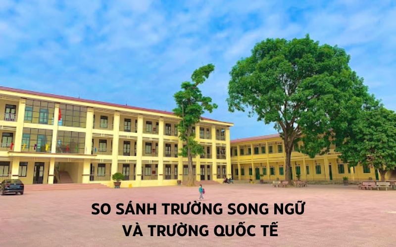 so sánh trường song ngữ và trường quốc tế